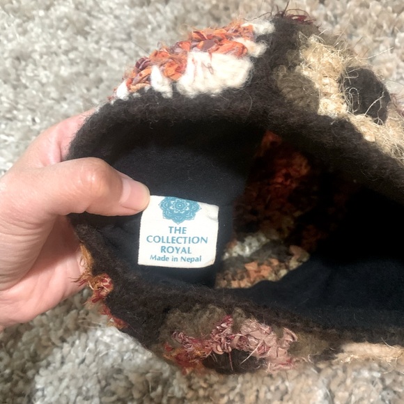 Handmade Crochet Floral Beanie - Picture 4 of 5